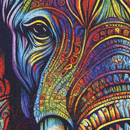 Springbok Elephant Mandala 1000 Piece Jigsaw Puzzle for Adults - Unique Cut Pieces - Made in USA