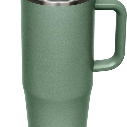 CamelBak Thrive Taza Antifugas de 32 oz, Acero Inoxidable con Aislamiento - para Viajes, Café, Té, Bebidas Calientes - Compatible con Portavasos a Prueba de Derrames, Color Musgo