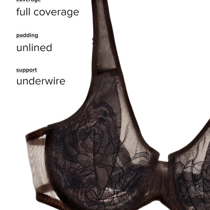 Wacoal Women's Full Coverage Bra, Black, 36F