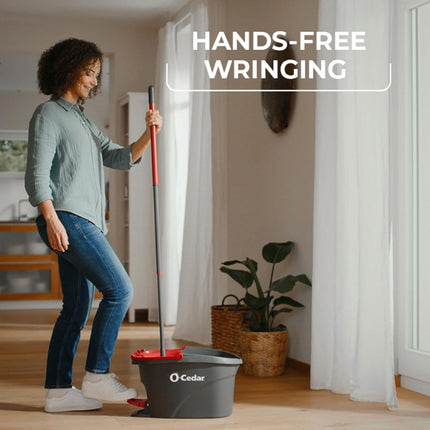 O-Cedar EasyWring Microfiber Spin Mop and Bucket Floor Cleaning System