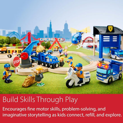 BRIO World Train Signal Station – Wooden Railway Accessory for Kids Age 3 Years and Up, Signal Box Add-On, Compatible with BRIO Railway Sets, Preschool Learning Toy, Gift for Boys & Girls