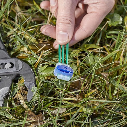 Gardena connectors/terminals: Holder for limiting The Cable Mähroboters, Simple Application, Weather-Resistant Set, Accessories for Mower, 6 + 2 Connector terminals (4089-20)