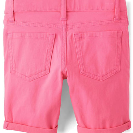 The Children's Place Girls' Solid and Printed Skimmer Shorts, Solid Multicolor 4-Pack, 5