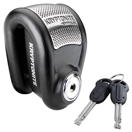 Kryptonite 429544 BLOCCADISCO CON ALLARME KRYPTOLOK (6mm PIN), Black