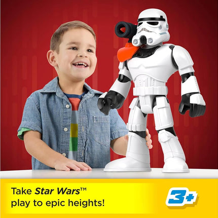 Fisher-Price Imaginext STAR WARS Toy Stormtrooper XXL Figure, 16+ Inch Tall Poseable Character with Launcher for Kids Ages 3+ Years, HXG53