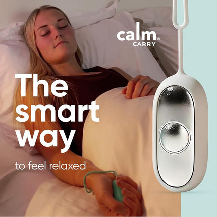 Glowco CalmCarry Sleep Aid Device – Handheld Microcurrent Relaxation Tool, Supports Calm, Focus & Gentle Relief, USB Rechargeable, Portable Wellness Device for Adults & Kids | Grey Calm Carry