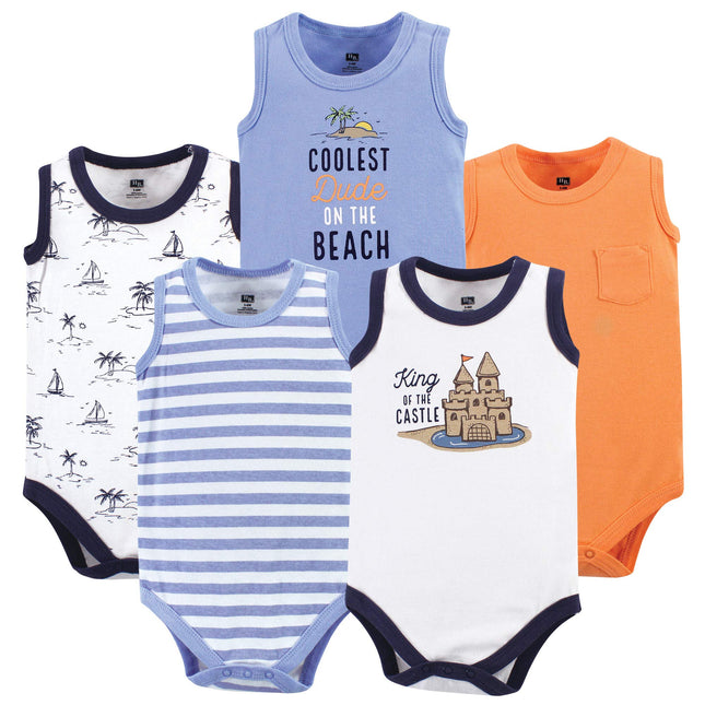 Hudson Baby Unisex Baby Cotton Sleeveless Bodysuit