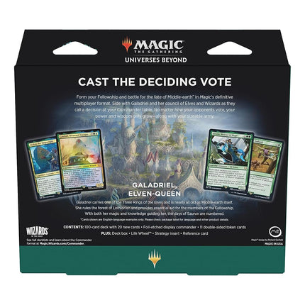 Magic the Gathering The Lord of The Rings Tales of Middle Earth Commander Deck Green/Blue Elven Council (SD3)