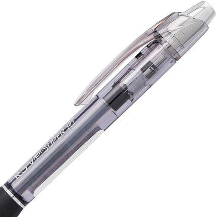 Pentel RSVP Super RT Ballpoint Pen, (0.7mm) Fine Line, Black Ink, 2-Pk - BX477BP2A