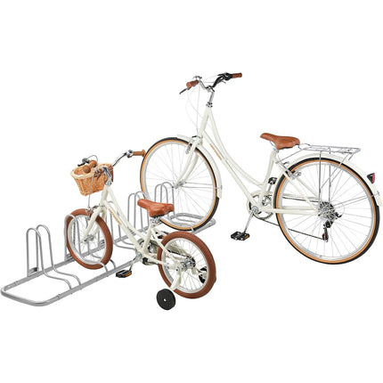 Range de Rangement pour Vélos au Sol Retrospec Stash Rack 2, 4 et 5 Vélos, Organisateur de Stockage de Vélos pour VTT, Vélo de Route, Revêtement en Acier Fin Résistant aux Intempéries S'Adapte aux Roues jusqu'à 3"