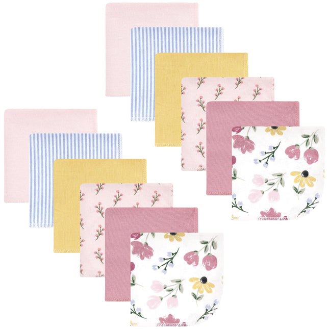 Hudson Baby Unisex Baby Flannel Cotton Washcloths,