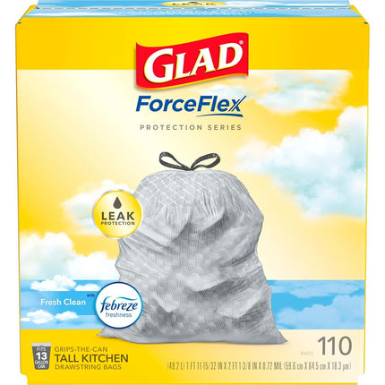 Glad Tall Kitchen Drawstring Trash Bags - OdorShie