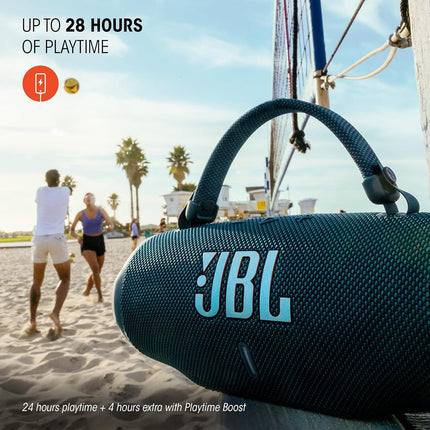 JBL Charge 6 - Portable Waterproof & Drop-Proof Bluetooth Speaker, Bold Pro Sound with AI Sound Boost, 28Hrs of Playtime, Built-in powerbank & Comes with a Sturdy/Removable Carrying Strap (Sand)