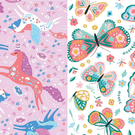 The Honest Company Calzoncitos de entrenamiento Clean Conscious para pieles sensibles | Hipoalergénicos, sin fragancia | Magical Moments + Butterfly Kisses | Talla 4T/5T (más de 17 kg), 48 unidades