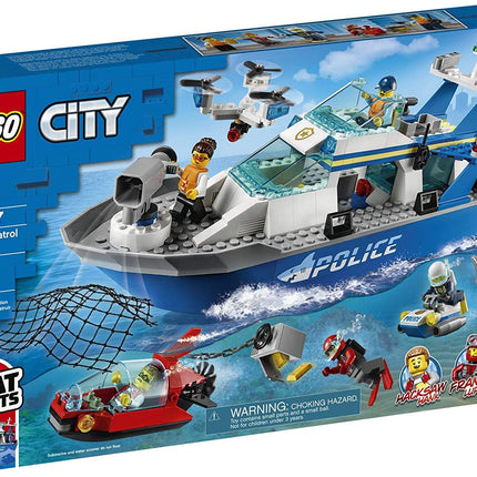 LEGO City Police Patrol Boat 60277 Building Kit; C