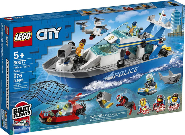 LEGO City Police Patrol Boat 60277 Building Kit; C
