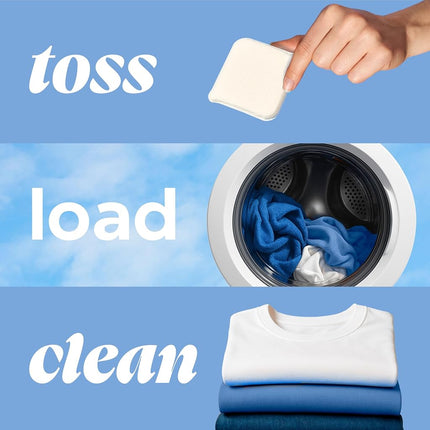 Tide evo Laundry Detergent Free & Gentle Concentrated Laundry Travel Detergent and Instant Dissolve Fights Stains Better than Leading Detergent Sheet, 16 Count