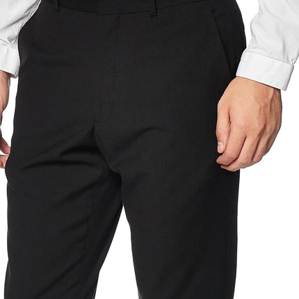 Perry Ellis Men's Portfolio Slim Fit Dress Pants (Waist Size 28-38 Big & Tall), Black Ice, 30W x 30L