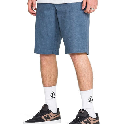 Volcom Men's Vmonty Stretch Chino Short, Heather Blue, 28