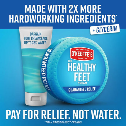 O'Keeffe's for Healthy Feet Foot Cream, 3.2 oz., Jar