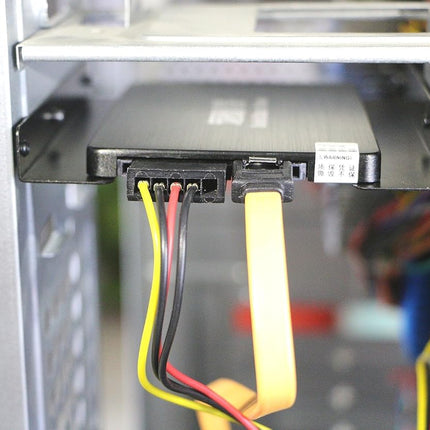 Pasow Paquete de 2 soportes de metal para discos duros SSD HDD de 2.5" a 3.5" para PC (soporte)