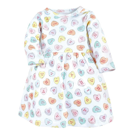 Hudson Baby Baby Girls' Cotton Dresses, Be Mine Valentine, 18-24 Months