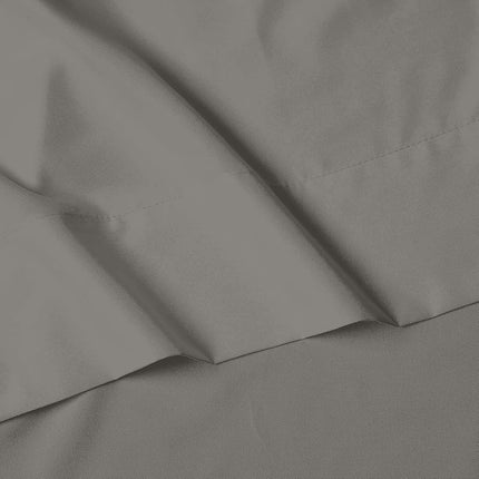 Elegant Comfort Luxury Premium Hotel Quality Microfiber 4-Piece Sheet Set - Wrinkle Resistant, All Around Elastic Fitted Sheet, Deep Pocket up to 16", King, Grey