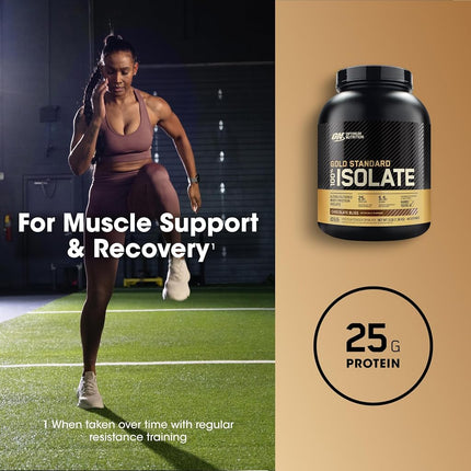 Optimum Nutrition Gold Standard 100% Whey Isolate Protein Powder, Chocolate Flavour, 1.36kg - [packaging may vary]