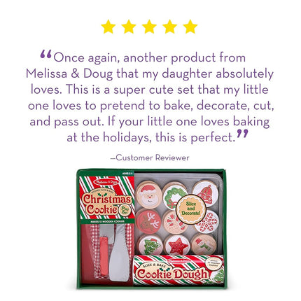 MaMeMi WOODEN SLICE AND BAKE CHRISTMAS COOKIE SET