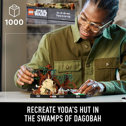 LEGO® Star Wars™ Dagobah™ Jedi™ Training Diorama 75330 Building Kit for Adults; Brick-Built Collectible for Display