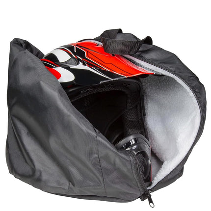 Raider BCS-8B Deluxe Black Nylon Durable Motorcycle MX Helmet Bag Medium
