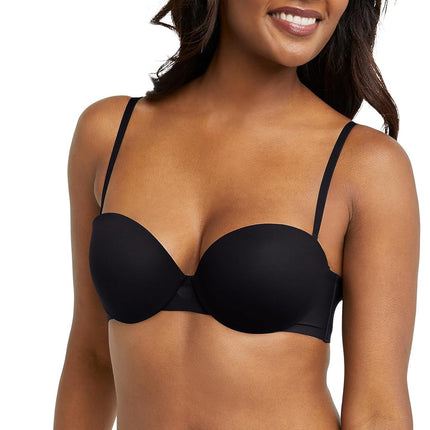 Maidenform Women's DreamWire Multi-Way Underwire Bra, Strapless 6-Way Convertible Bra, Black, 40DD