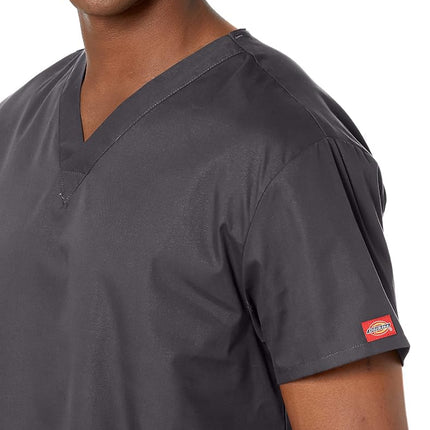Dickies Women's Signature Top Neck 86706 medical scrubs shirts, Pewter, XS UK