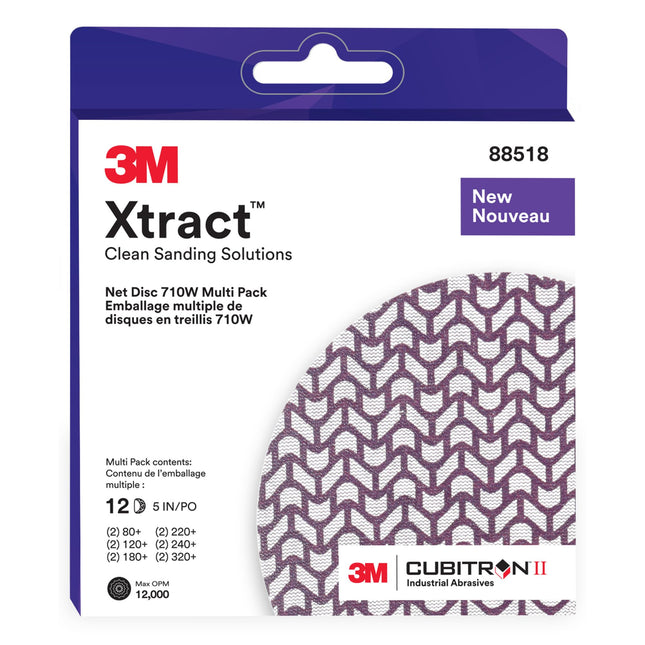 3M Xtract Cubitron II Net Disc 710W,Dust Free Sand