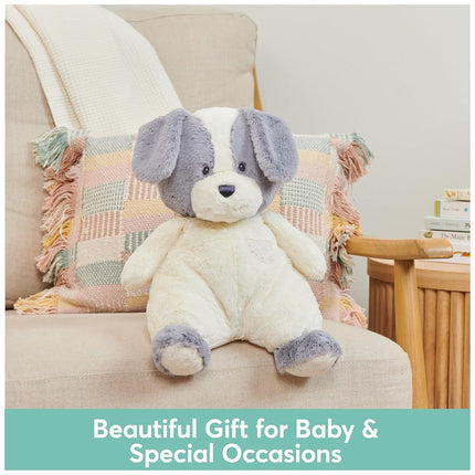 GUND Baby Oh So Snuggly Puppy, Large Stuffed Animal Dog for Babies and Infants, Grey/White, 12.5”