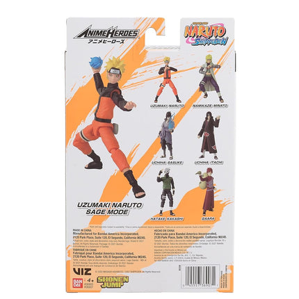 Anime Heroes Bandai America Naruto Sage Mode Naruto 6.5 Action Figure