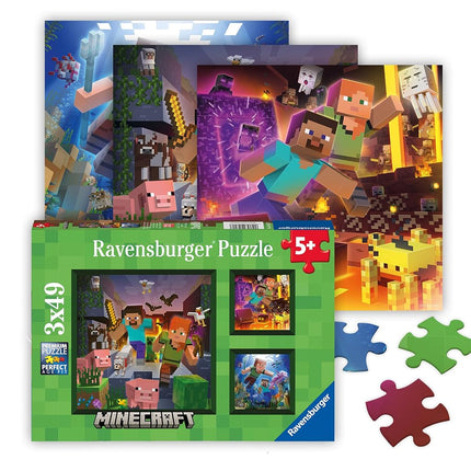 Ravensburger Children Puzzles Set Colourful Minecr