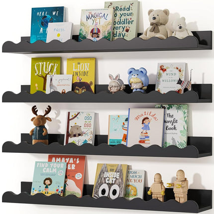 Seocry Nusery Shelves (23", Black)