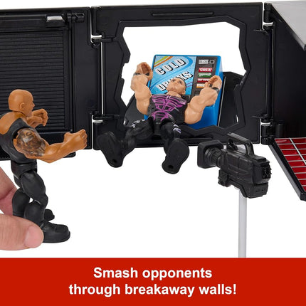 Mattel WWE Knuckle Crunchers 2-in-1 Microphone & Playset
