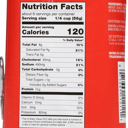 Iberia Canned Beef 12oz Premium Corned Beef with Natural Juices Halal