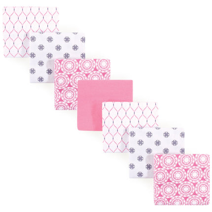 Hudson Baby Flannel 7 Piece Receiving Blanket, Med
