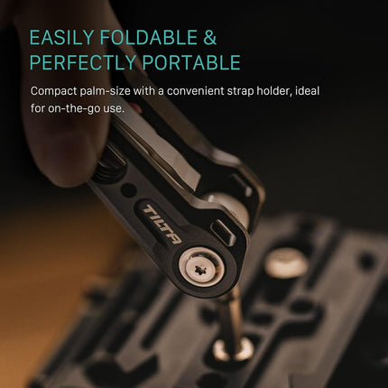 Tilta Multi-Functional Mini Tool Kit | Features Allen Keys and Screw Drivers | Compact & Lightweight | Compatible with Most Cages & Camera Systems (Black) TA-MMT-B