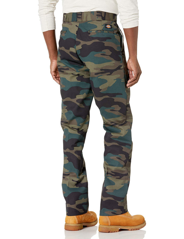Pantalon de travail original 874 Dickies pour homme, vert chasseur camouflage, 30W x 30L