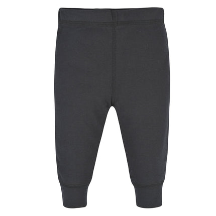 Gerber Baby Boys' 4-Pack Pants, Gray Heather/Black, 9-12 Months