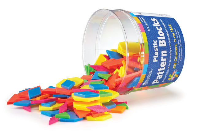 Learning Resources Brights! Pattern Blocks (Set of 250)