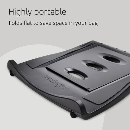 Kensington Black Foldable 12–17” Adjustable Easy Riser Laptop Stand