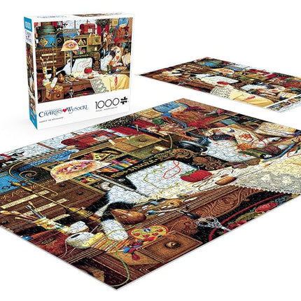 Buffalo Games - Charles Wysocki - Maggie The Messmaker - 1000 Piece Jigsaw Puzzle for Adults - Challenging Puzzle Perfect for Game Nights