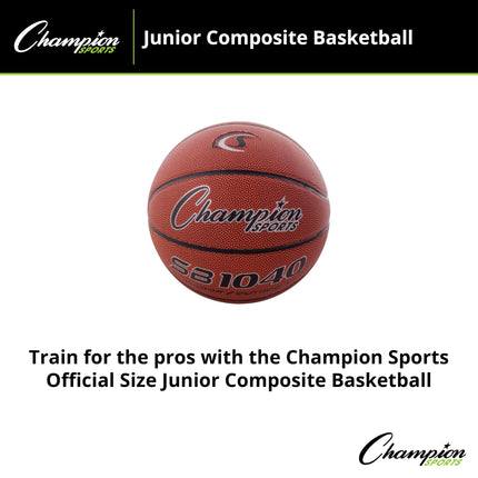 Baloncesto de compuesto para interiores/exteriores Champion Sports SB1040, júnior, 27.25 pulgadas