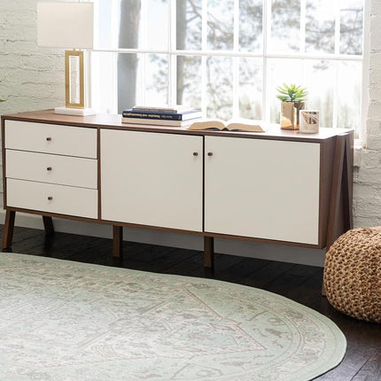 Unique Loom Whitney Collection Indoor Area Rug - Milano (Oval 5' 0'' x 8' 0'', MintIvory)