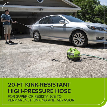 Greenworks 1800 PSI (1.1 GPM) Electric Pressure Washer PWMA Certified